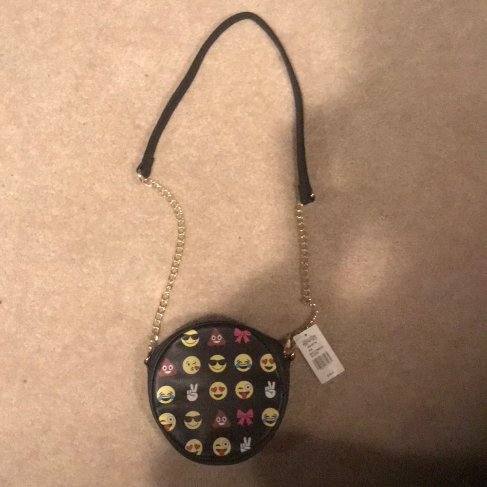 Girls emoji circle purse